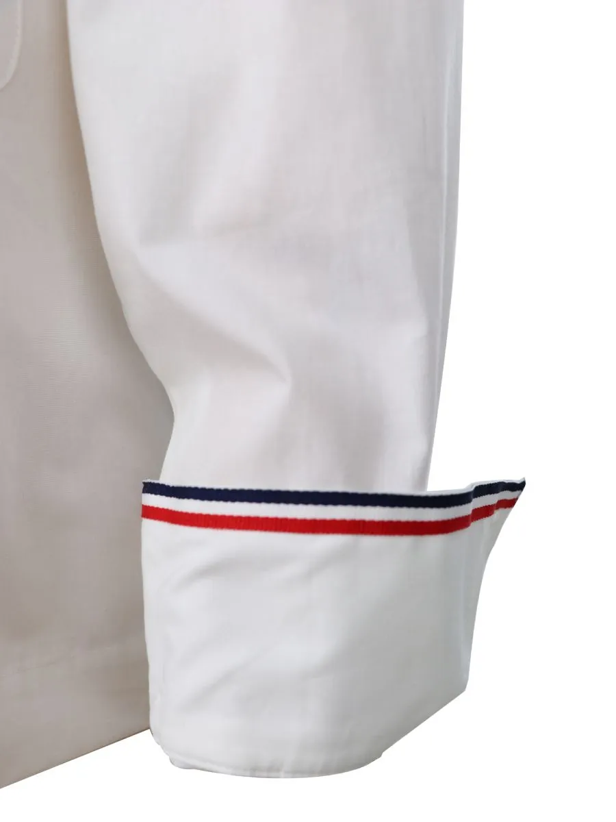 ELLE White Women CROP SHIRT COTTON W3B272 COLLECTION BEPARIS