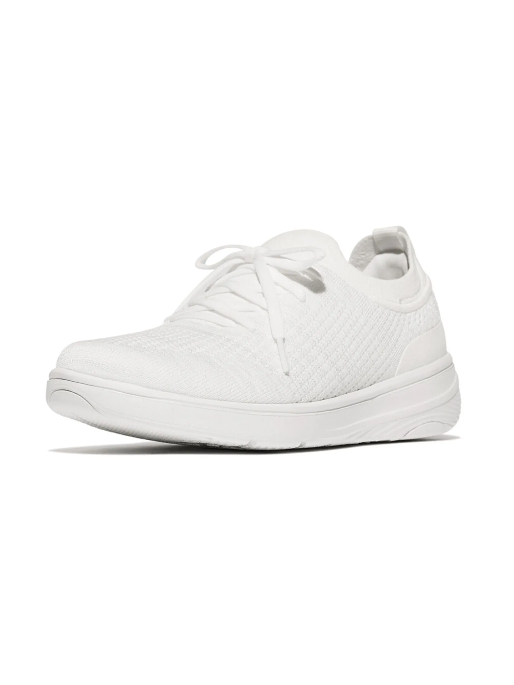 FitFlop™ WOMEN'S SUPER-Q KNIT SLIP-ON LACED WHITE