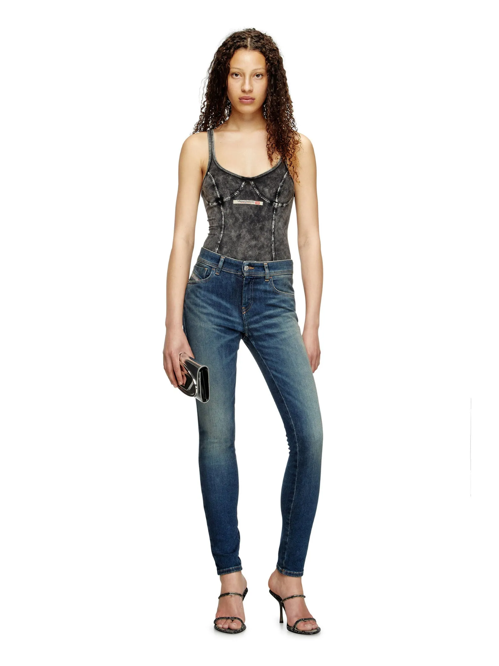 DIESEL Jeans Pants Women 2017 SLANDY L.30 TROUSERS Blue