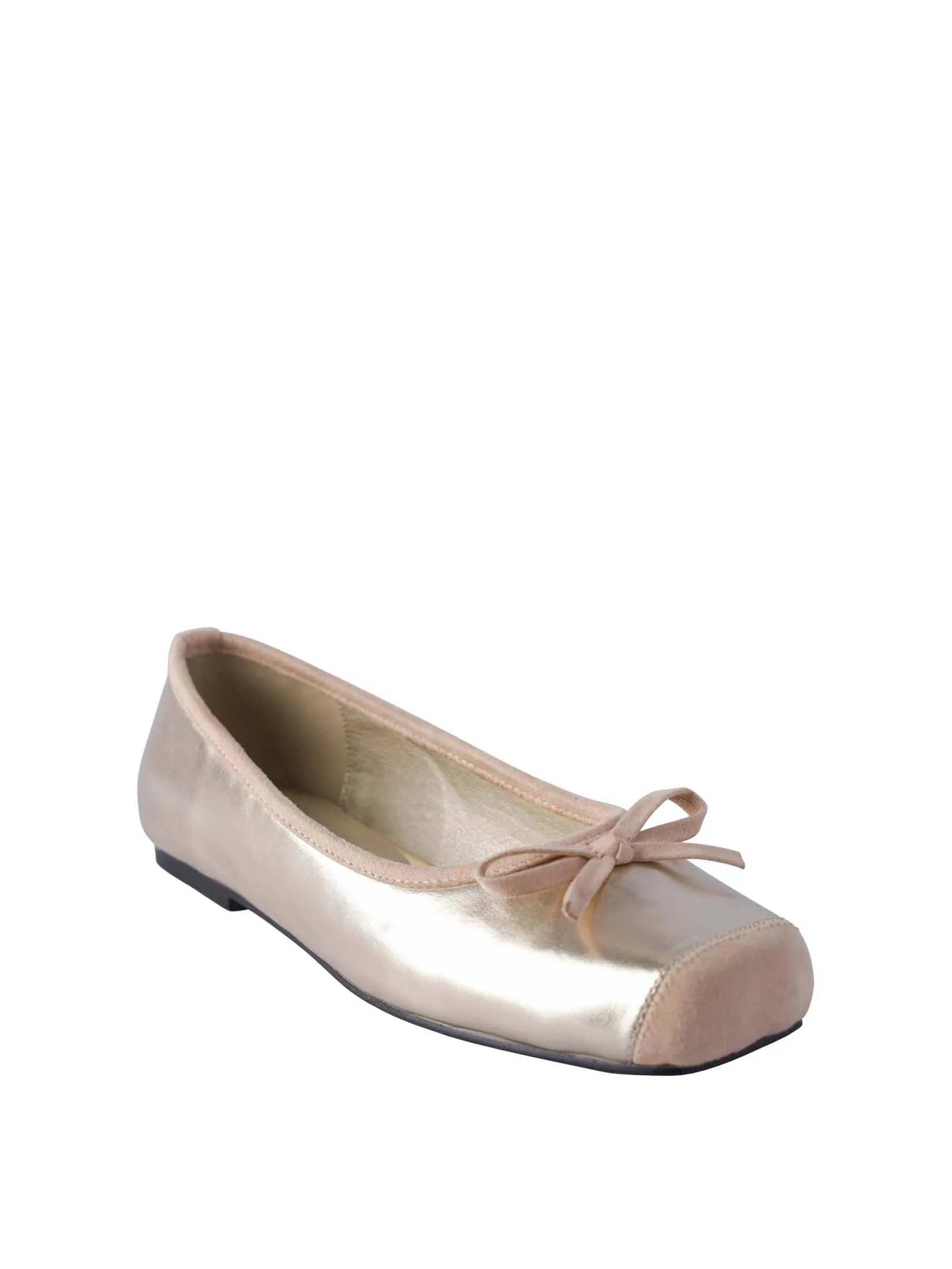 VILLAINS SF CELIS Women's Ballet Flats GOLD