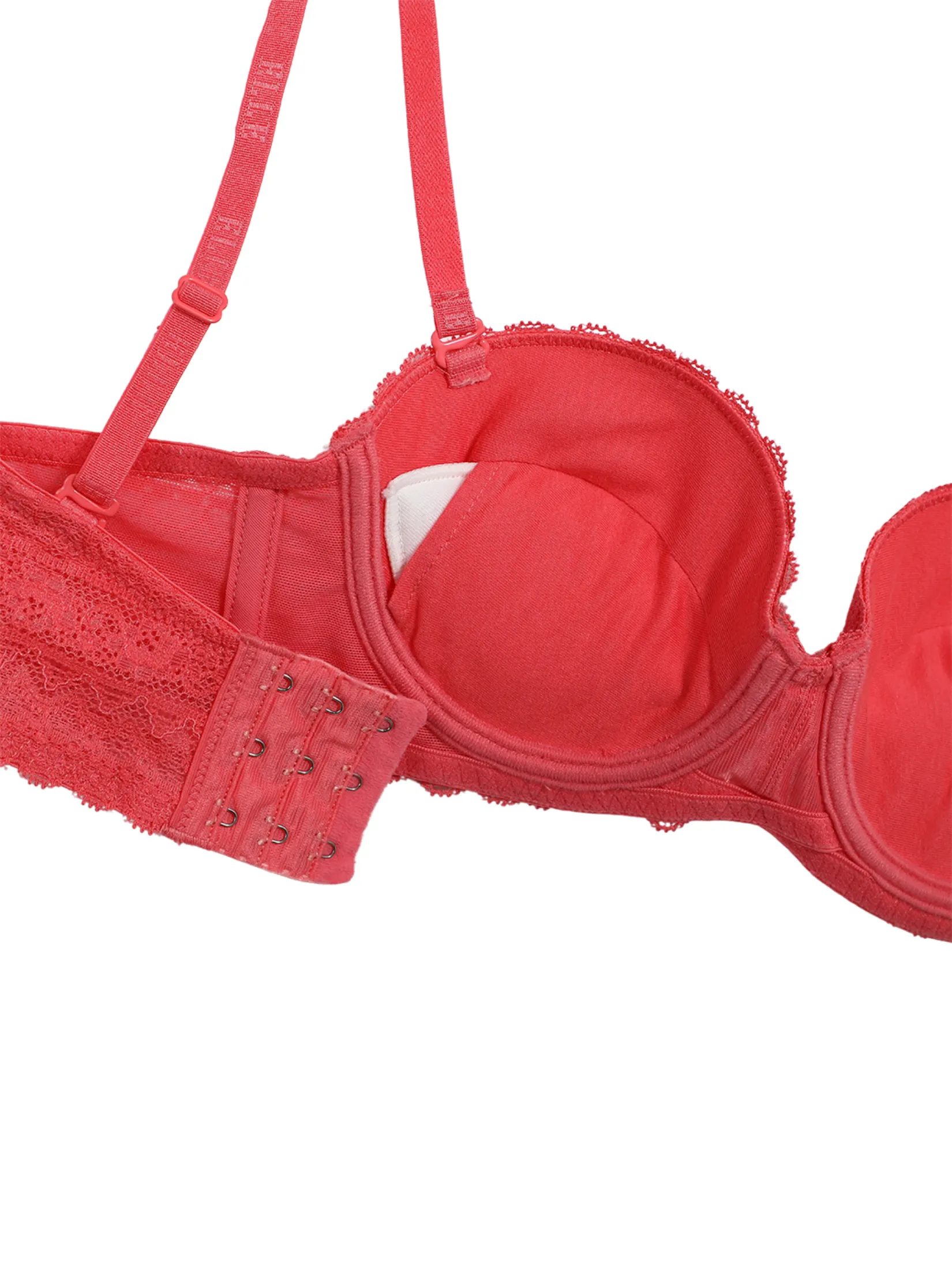 ELLE LINGERIE Women's Moulded Bra smooth cup bra with foam padding LB6642 - Rose