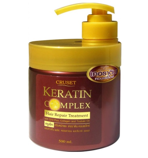 Кератиновая маска для ухода за волосами с коэнзимом Q10 Cruset 60, 250 или 500 мл