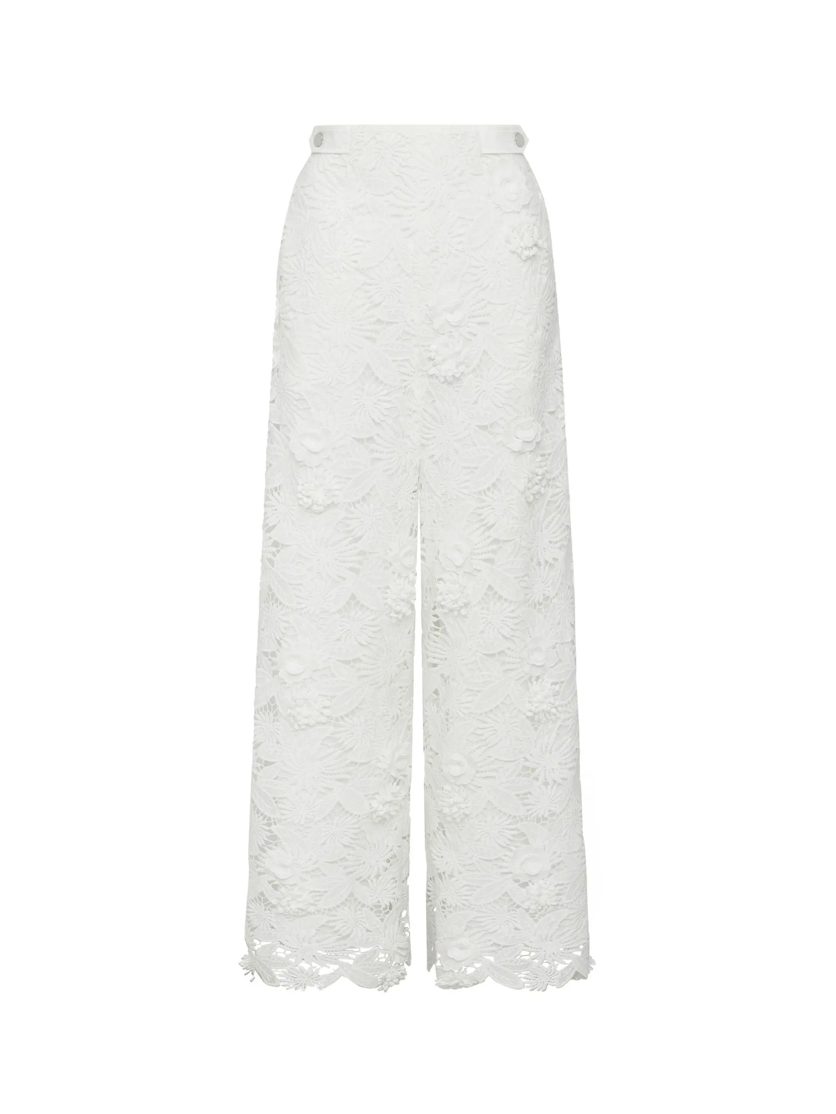 ASAVA ( AW24 )Daniella Floral-lace Women Culotte Pants White