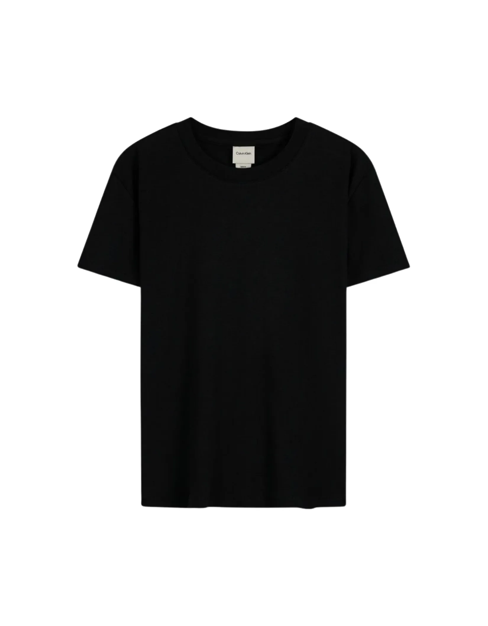 CALVIN KLEIN Women's Liquid Cotton Crewneck Tee Black