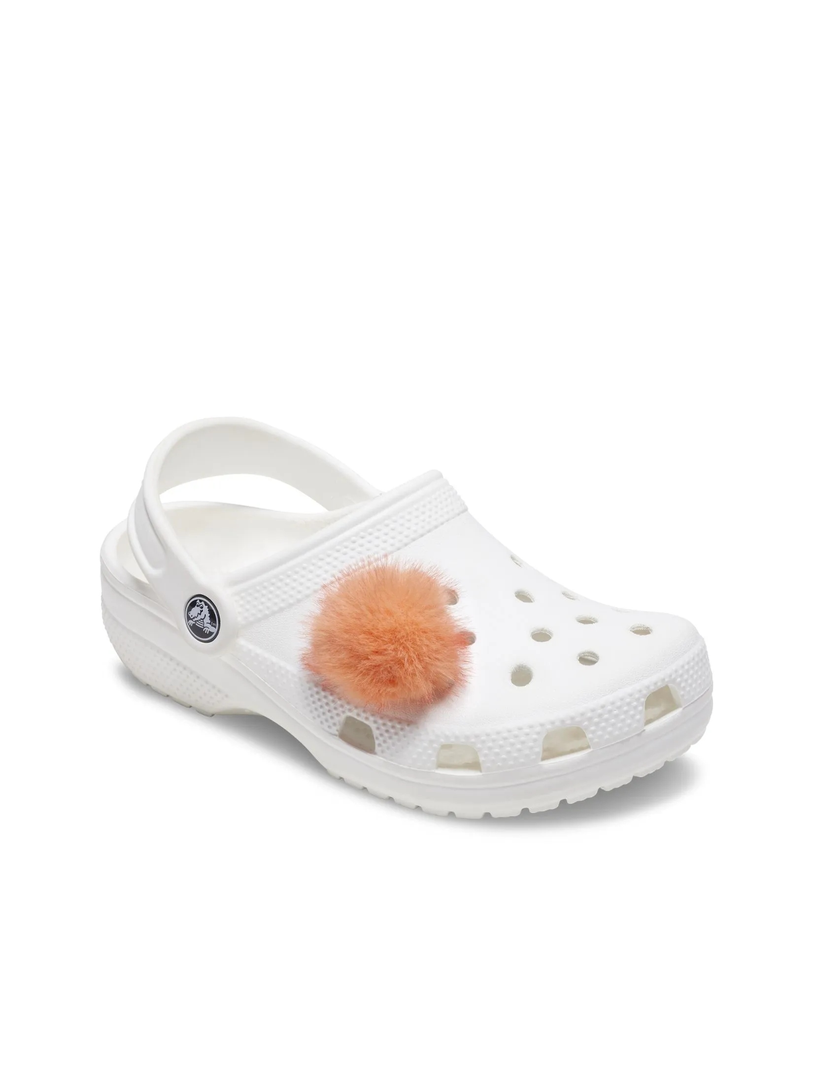 CROCS JIBBITZ™ ORANGE LONG HAIR PUFF