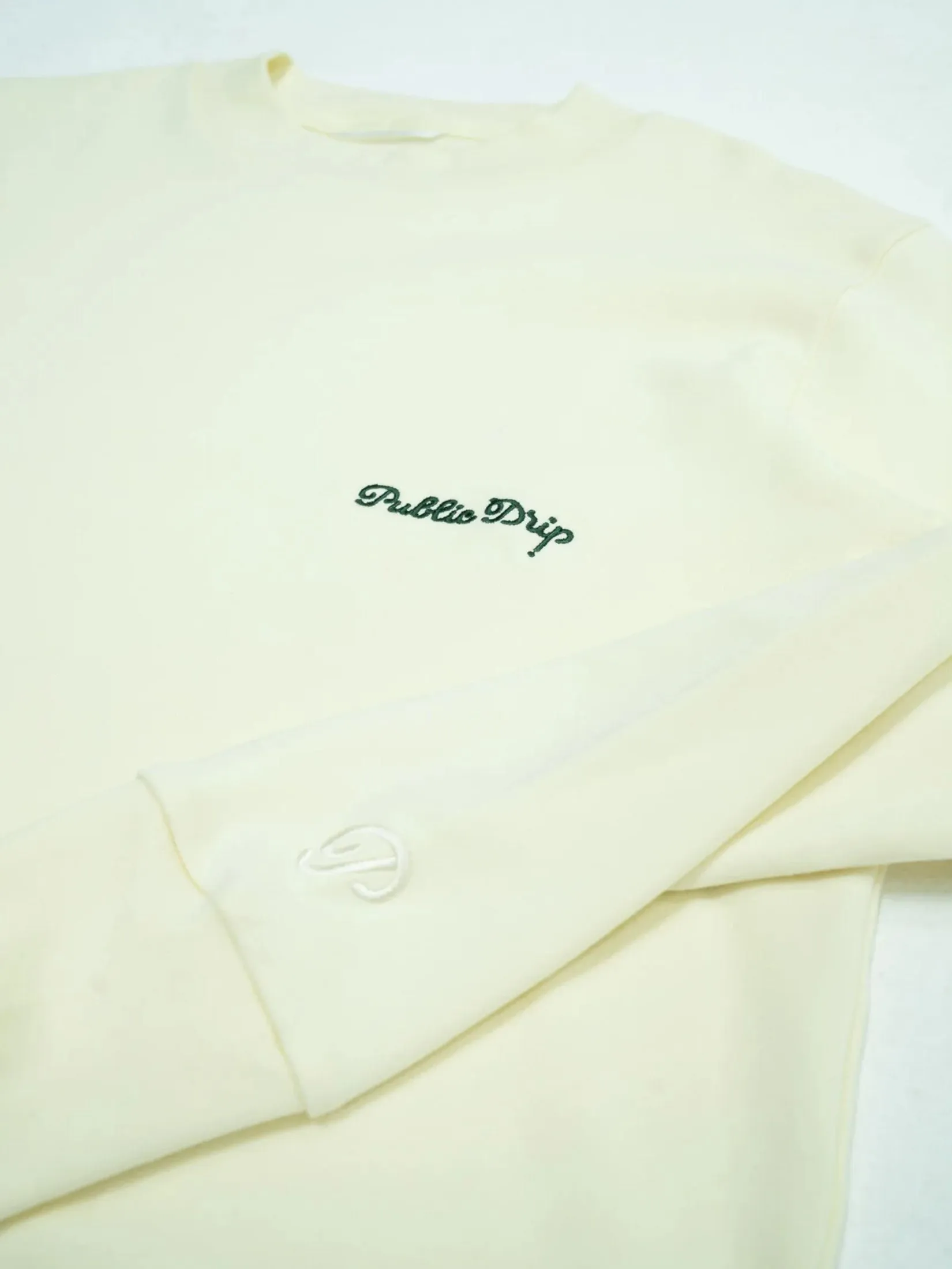 PUBLIC DRIP LONGSLEEVE MOCK NECK IN CREAM