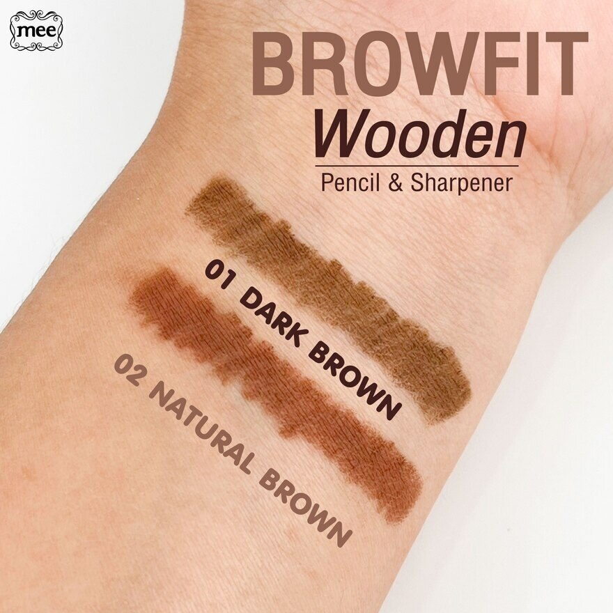 #Mee Browfit Wooden Pencil&Sharpener 01