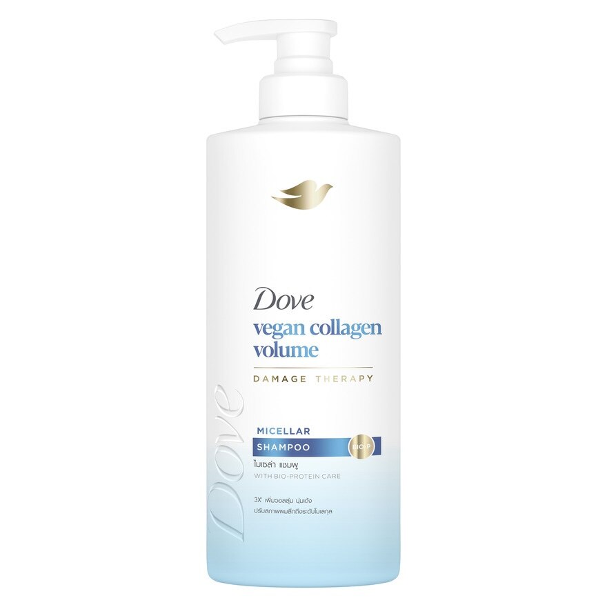 Dove Shampoo Vegan Collagen Volume Micellar 380 Ml. - Blue