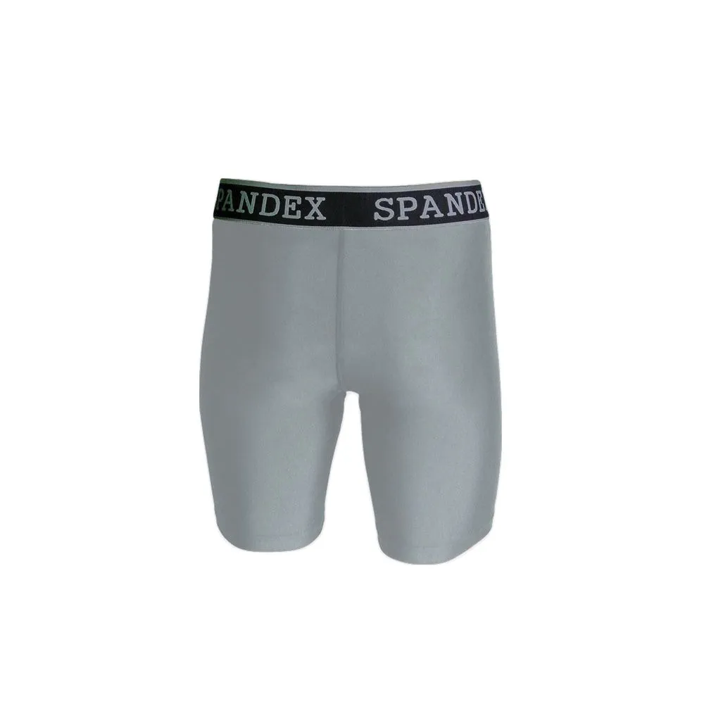 SPANDEX Grey-YP001-Compression short pants
