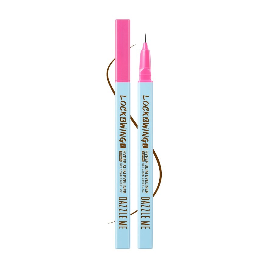 Dazzle Me Lock Wing Hyper Slim Eyeliner 0.55ml. Brown