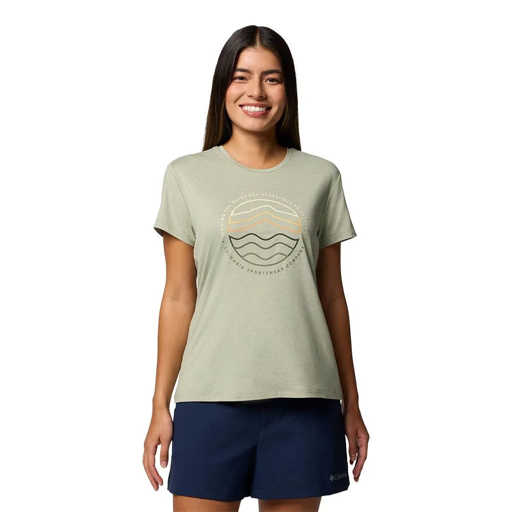 COLUMBIA Women T-Shirt Sloan Ridge™ Technical Graphic Green - CO399AP850EHTH