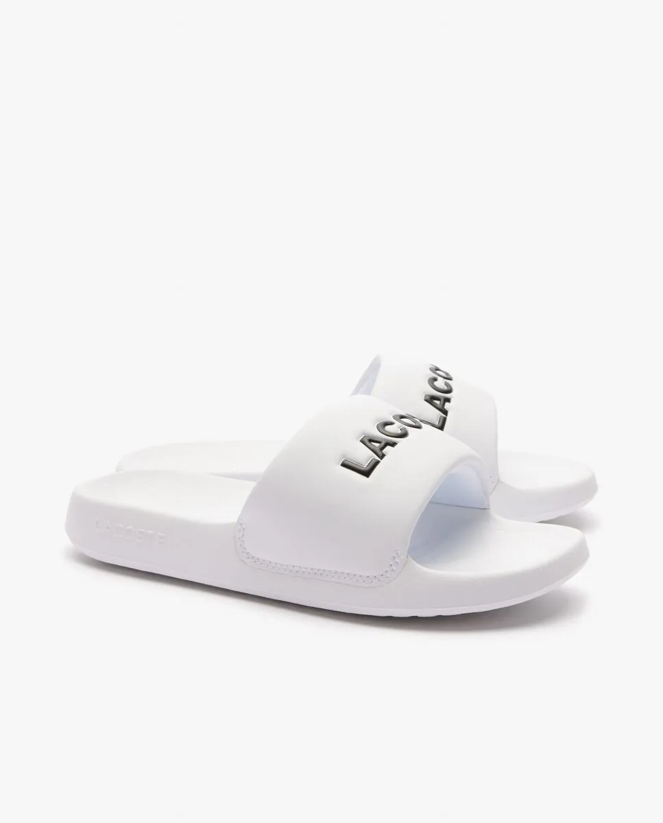 LACOSTE White Women’s Serve Slide 1.0 Fabric