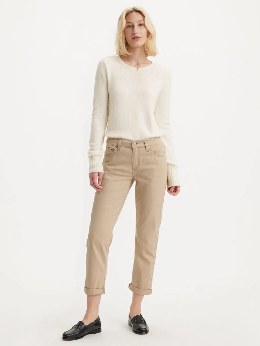 LEVI'S Women's Mid-Rise Boyfriend Jeans Safari Twill