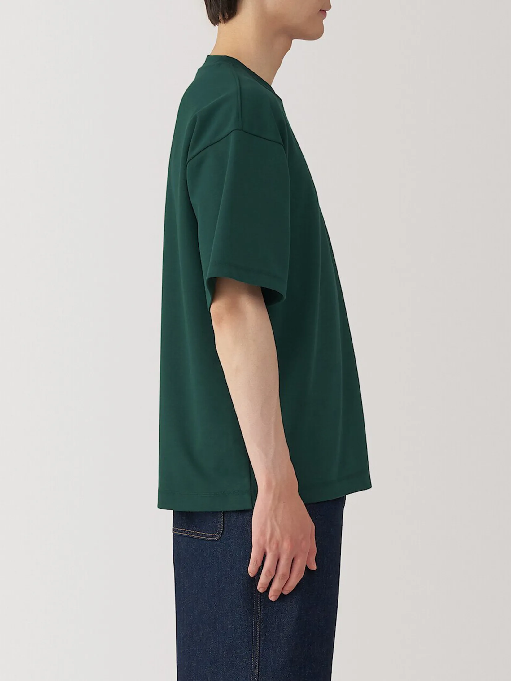 MUJI Men T-Shirt Cool Touch Short Sleeve