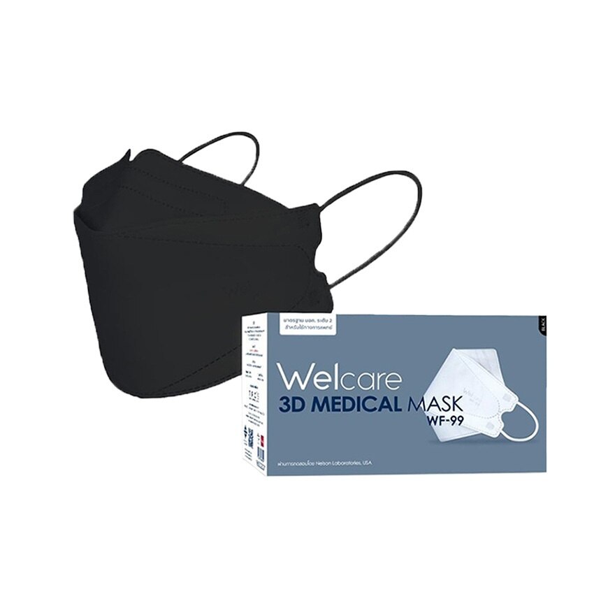 Welcare 3D Medicals Mask WF-99 Black 50pcs/box