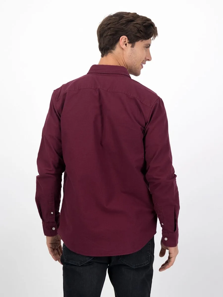 AMERICAN EAGLE MEN 2100 INT SF BTD PC DYE OXFORD W EAGLE 613 BURGUNDY