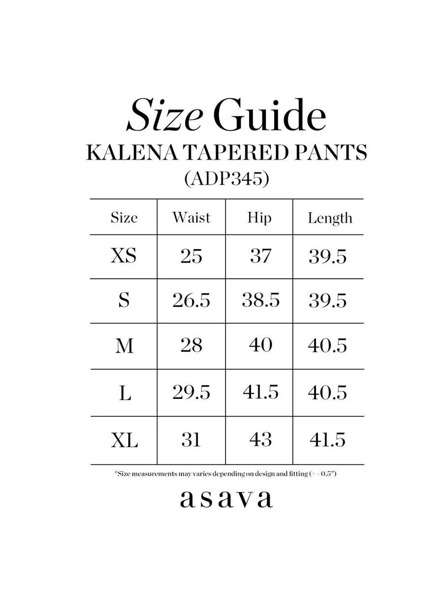 ASAVA ( SS24 ) Kalena Tapered Women Pants White