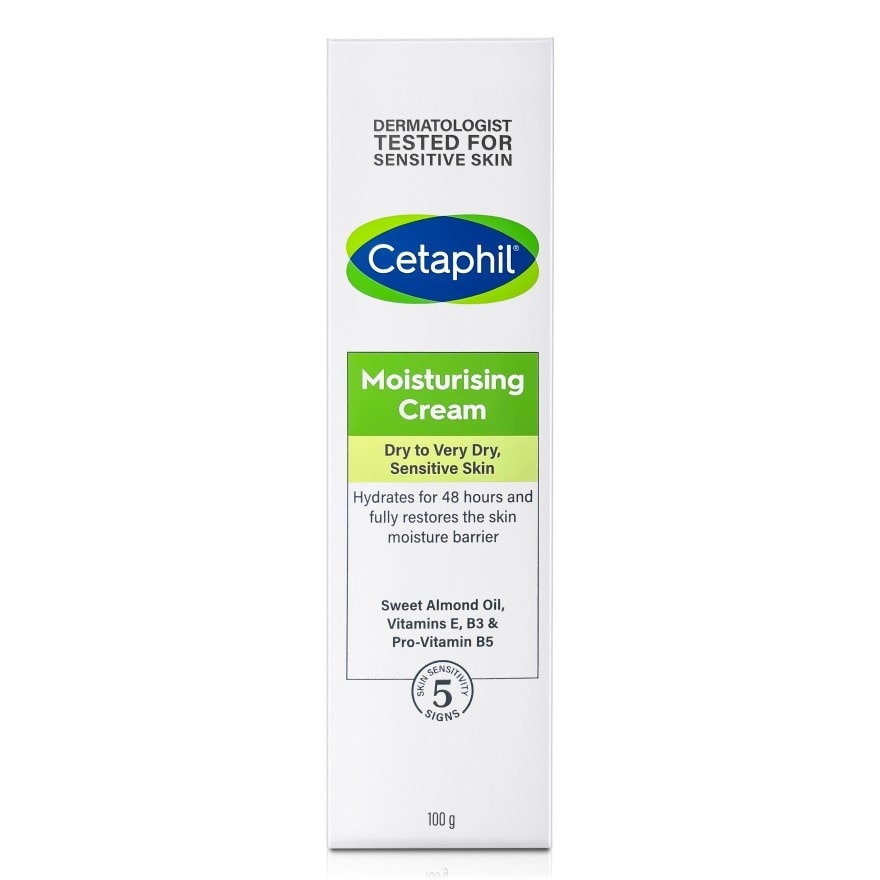 Cetaphil Moisturizing Cream 100 g. Dry to Very Dry Sensitive Skin