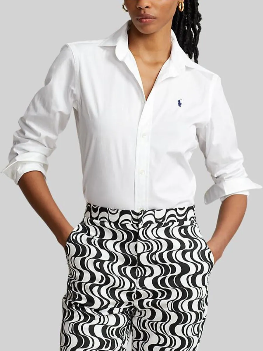 POLO RALPH LAUREN Women Shirt-Classic Fit Cotton Shirt-White