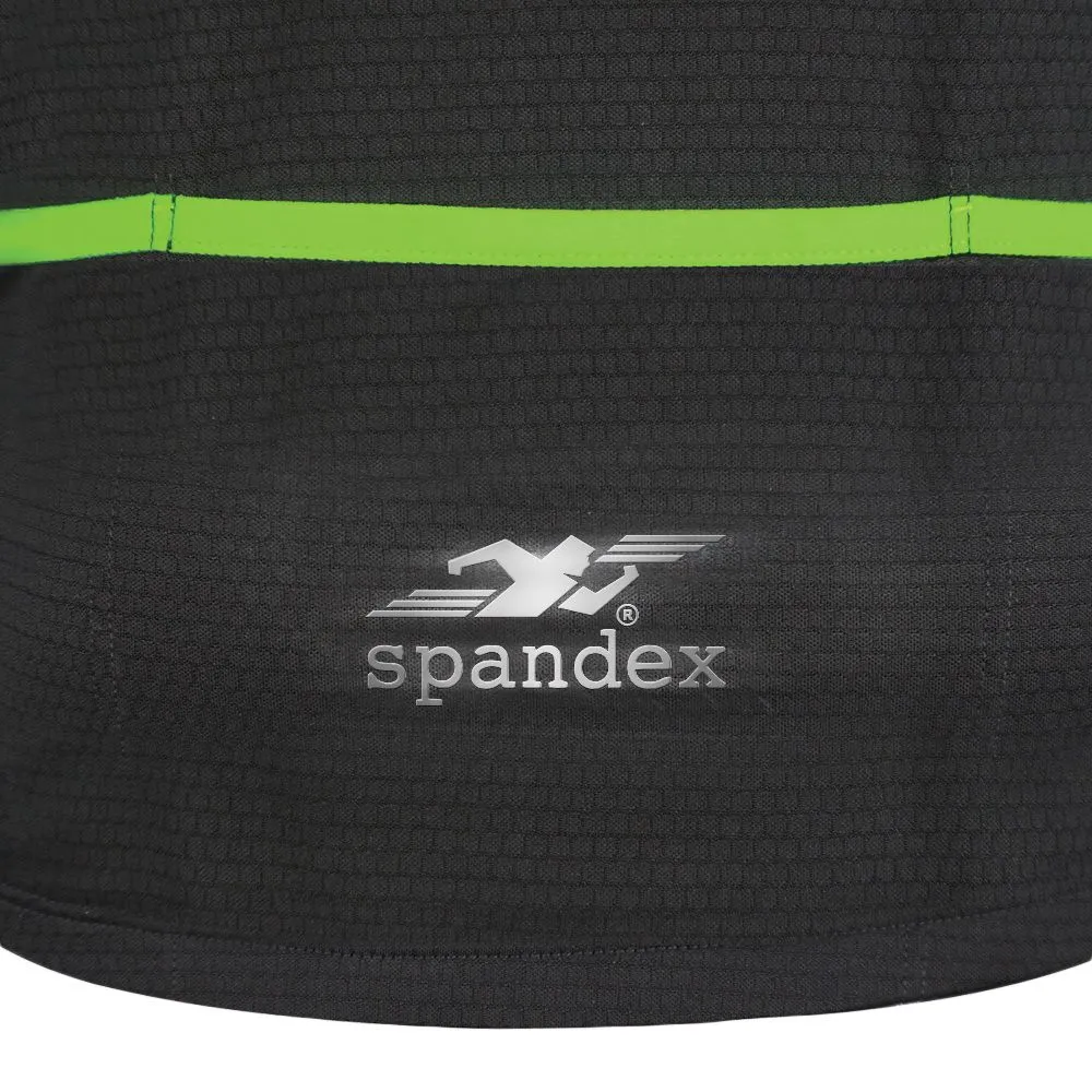 SPANDEX Black/Green-CS002-Cycling Short Sleeve
