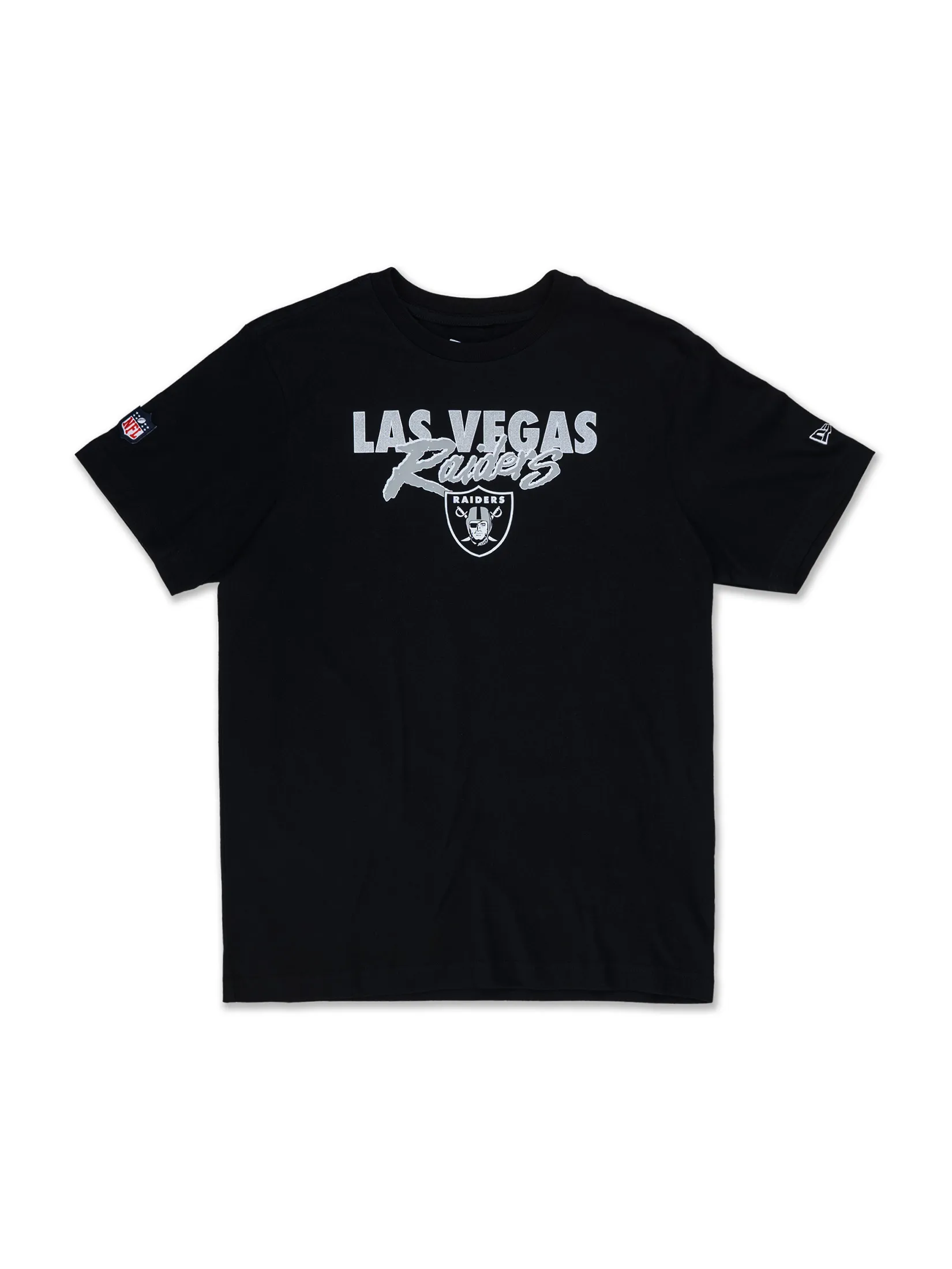 NEW ERA UNISEX SHORT SLEEVE TEE ESSENTIAL LAS VEGAS RAIDERS BLACK