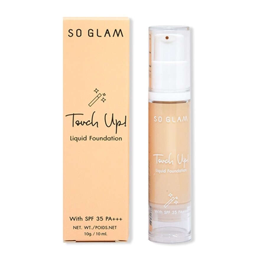 #So Glam Touch Up Liq Foundation 02 - 01 Light Ivory