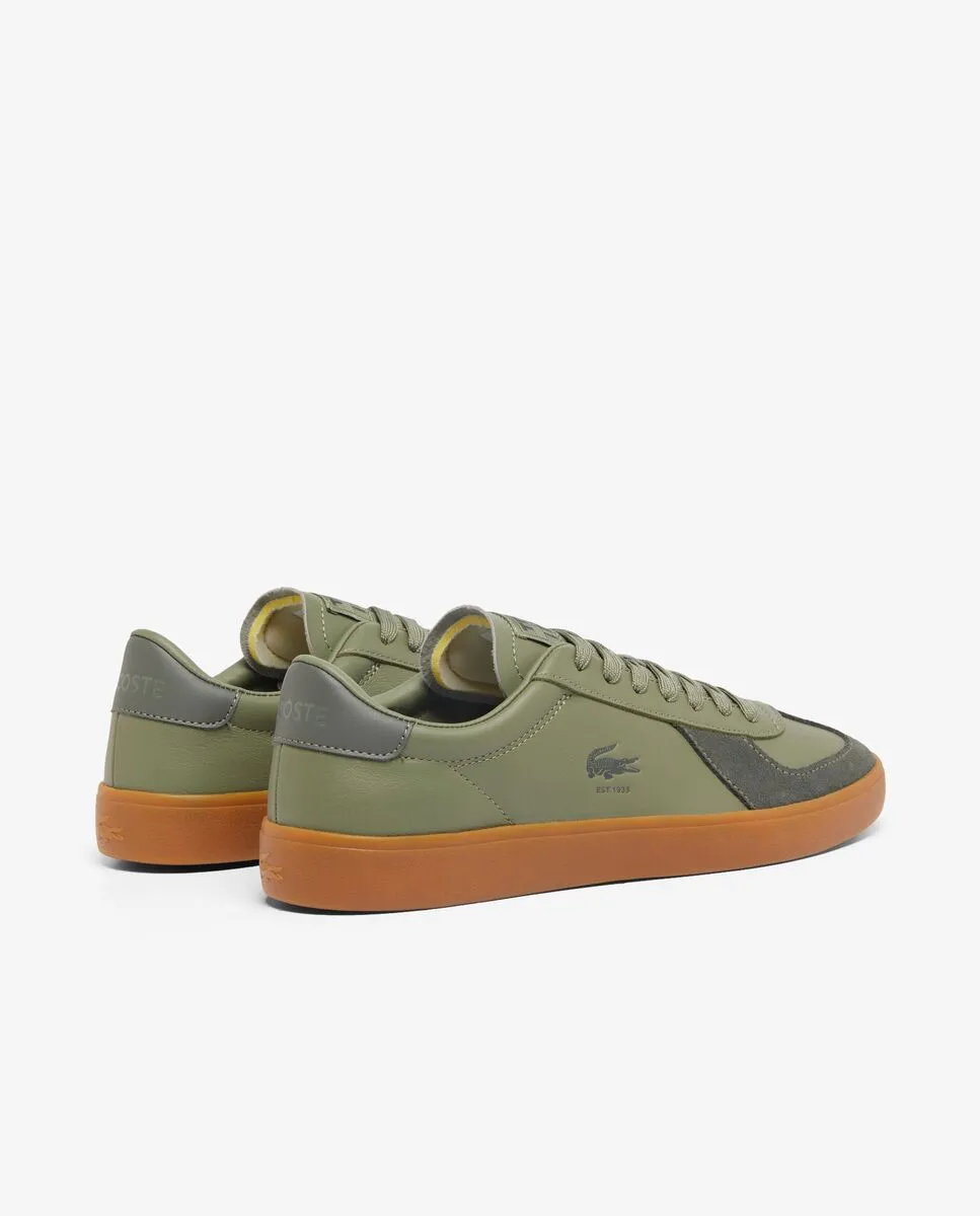 LACOSTE Men’s Baseshot Pro Leather Sneakers Green