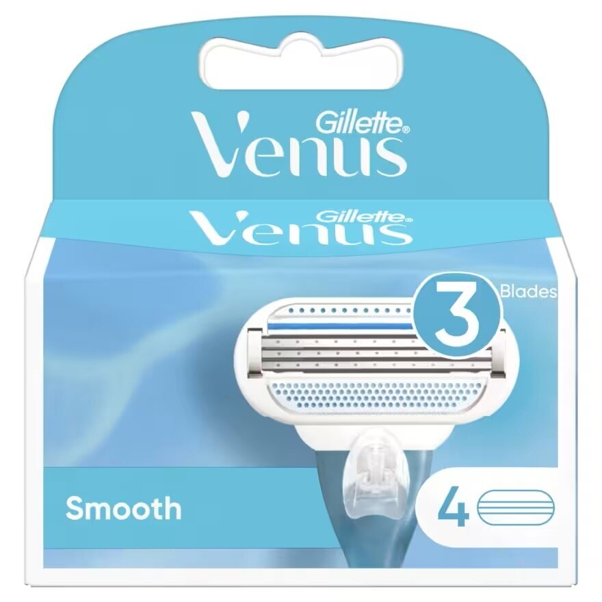 Gillette Venus Smooth Blade 4'S ใบมีดโกน กำจัดขน