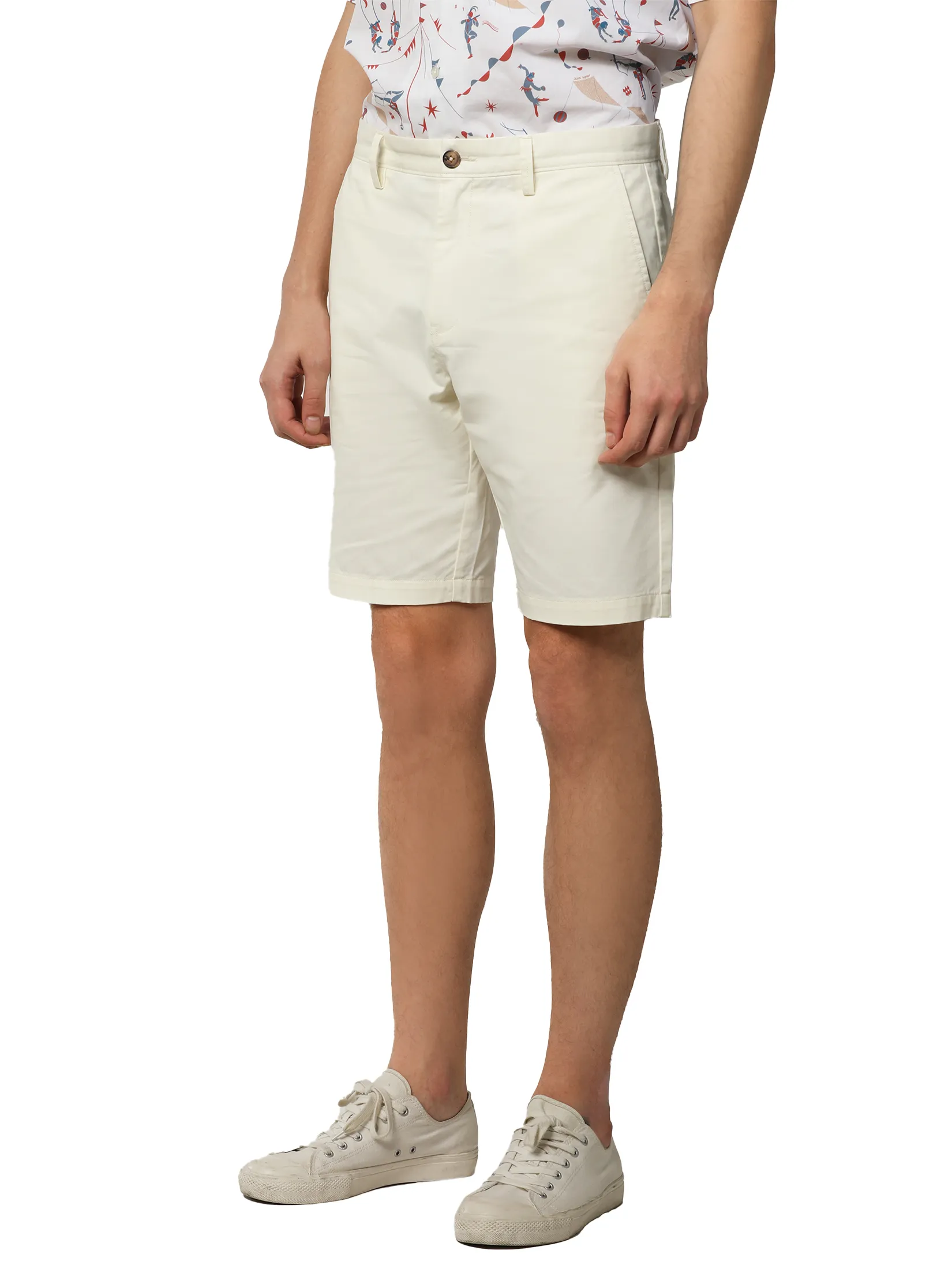JOHN HENRY Men s Shorts (Slim Fit) MERRIMENT Cream