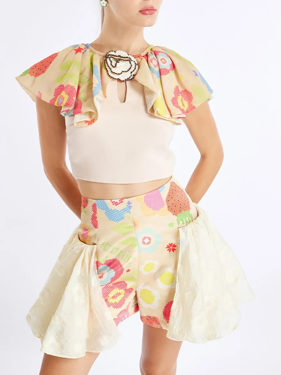 ICONIC WOMAN CREAM PRAIRIE SHORTS