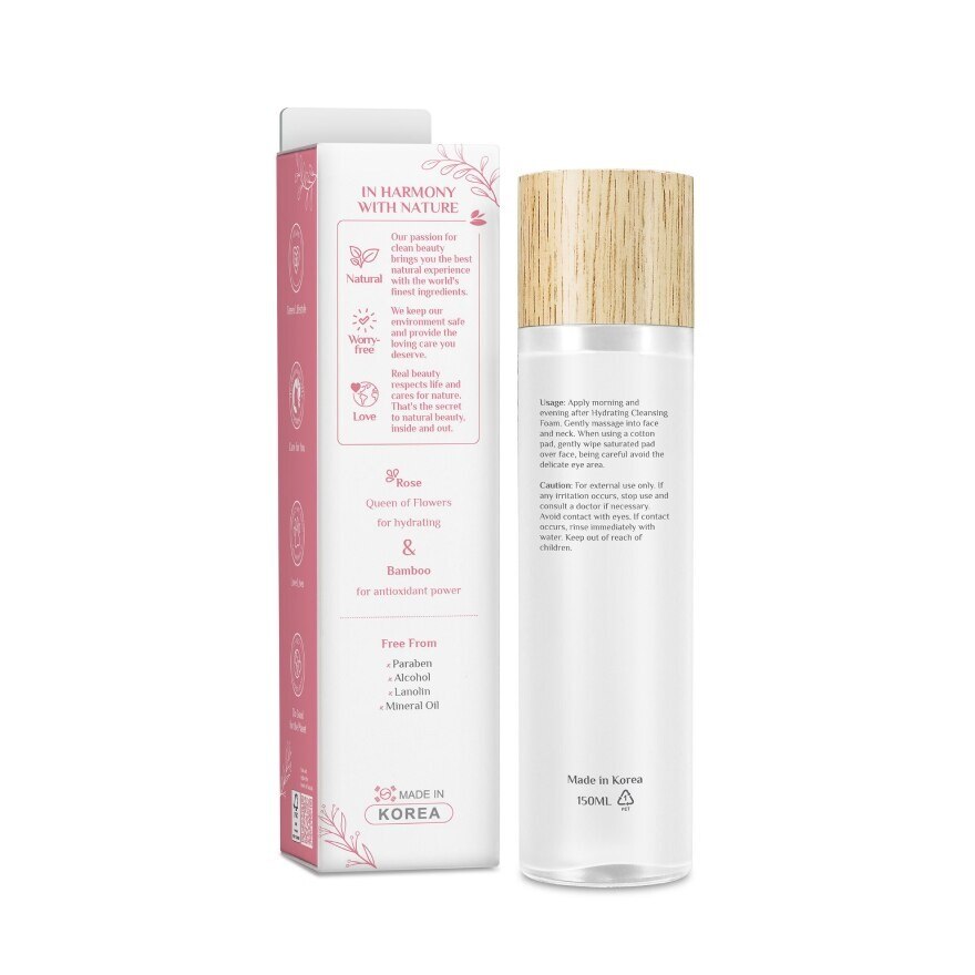 Naturals by Watsons True Natural Rose  Bamboo Hydrating Toner 150ml.