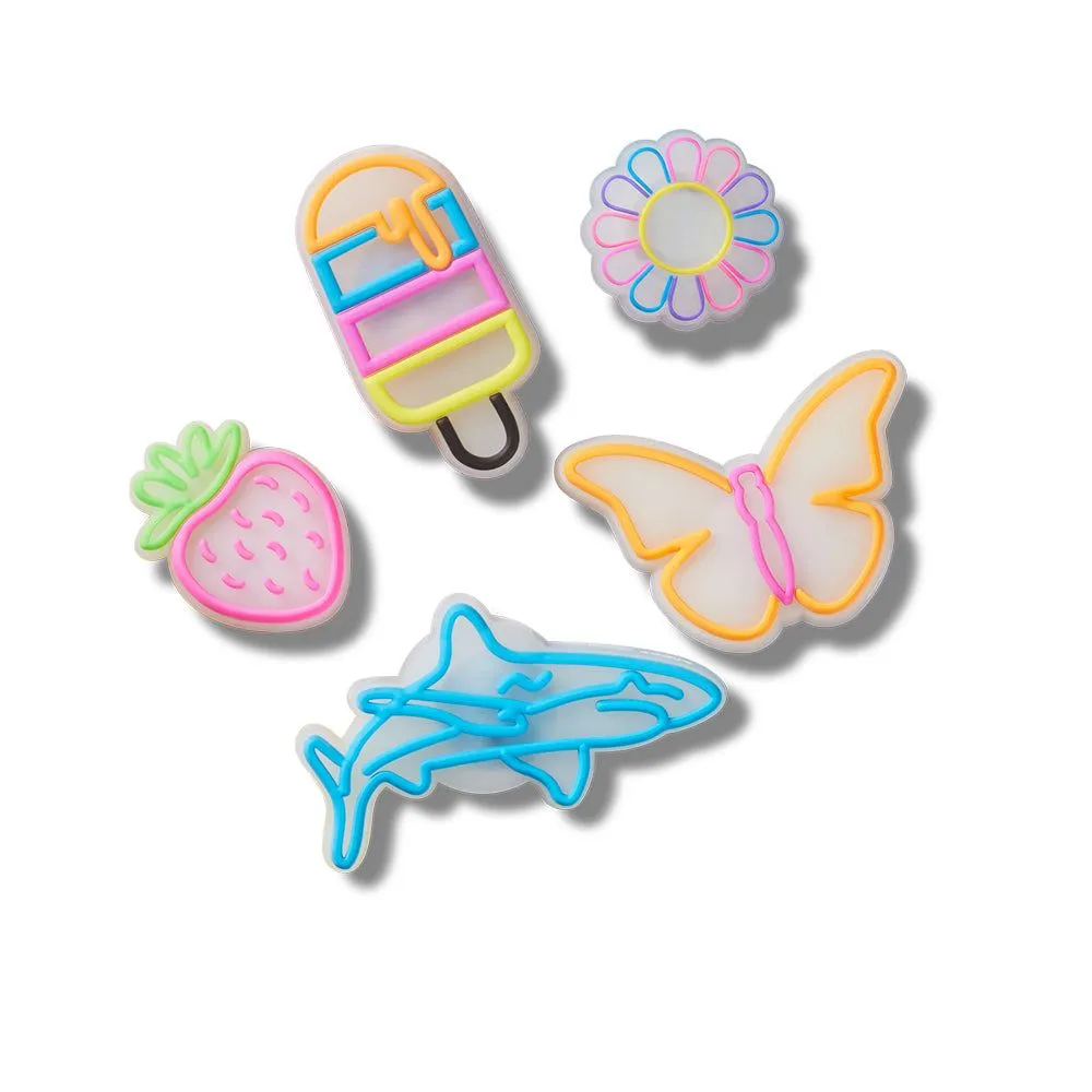 CROCS Jibbitz Shoes Charm Lights Up Summer 5-Pack Multi Color - CR024AC097EJTH