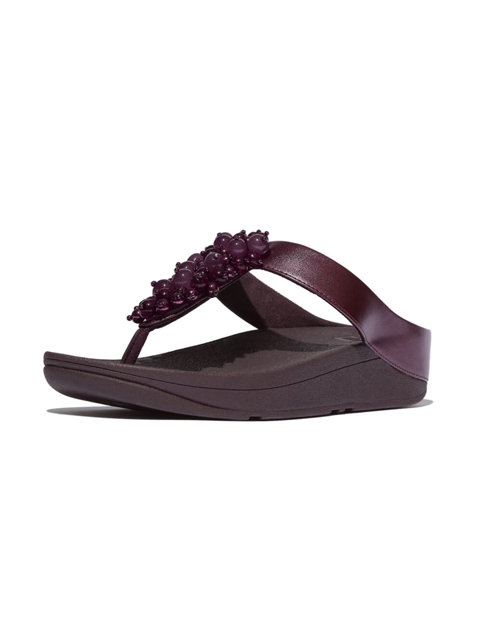 FitFlop™ WOMEN S FINO BAUBLE-BEAD TOE-POST PURPLE