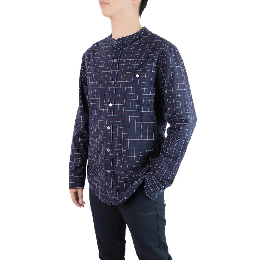 BOVY BBS11247-SHIRT MANDARIN SCOTTED NAVY