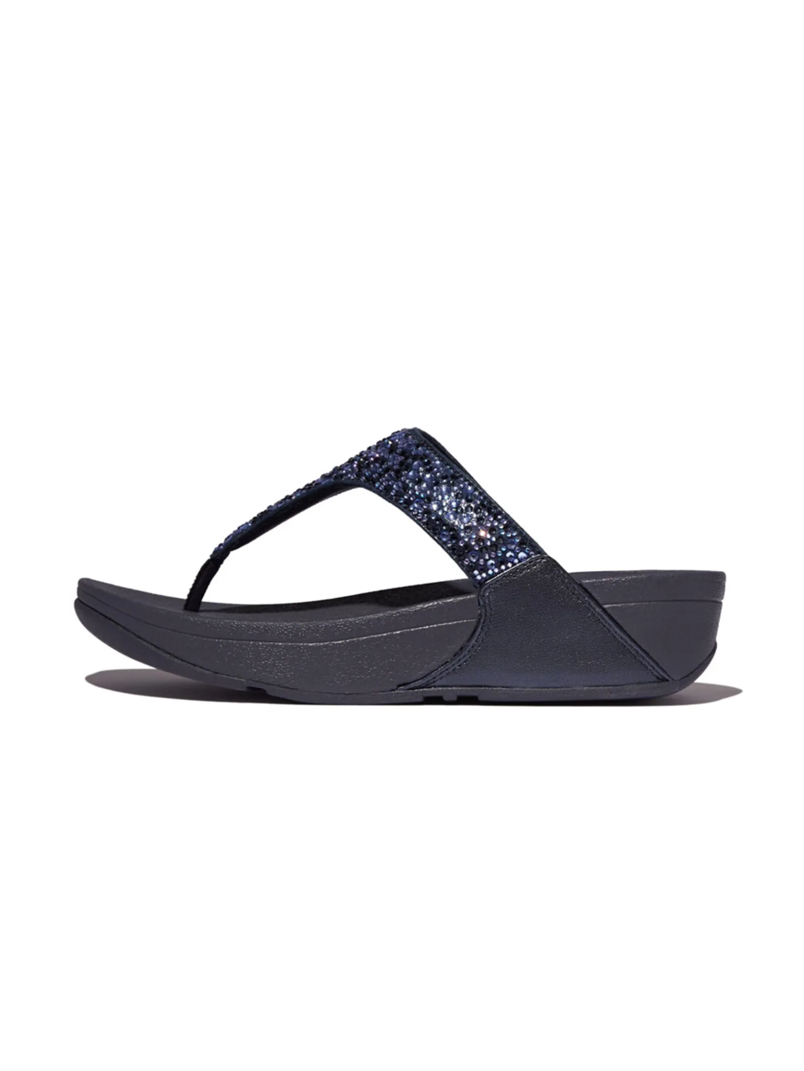 FitFlop™ WOMEN'S LULU CRYSTAL-MIX TOE-POST BLUE