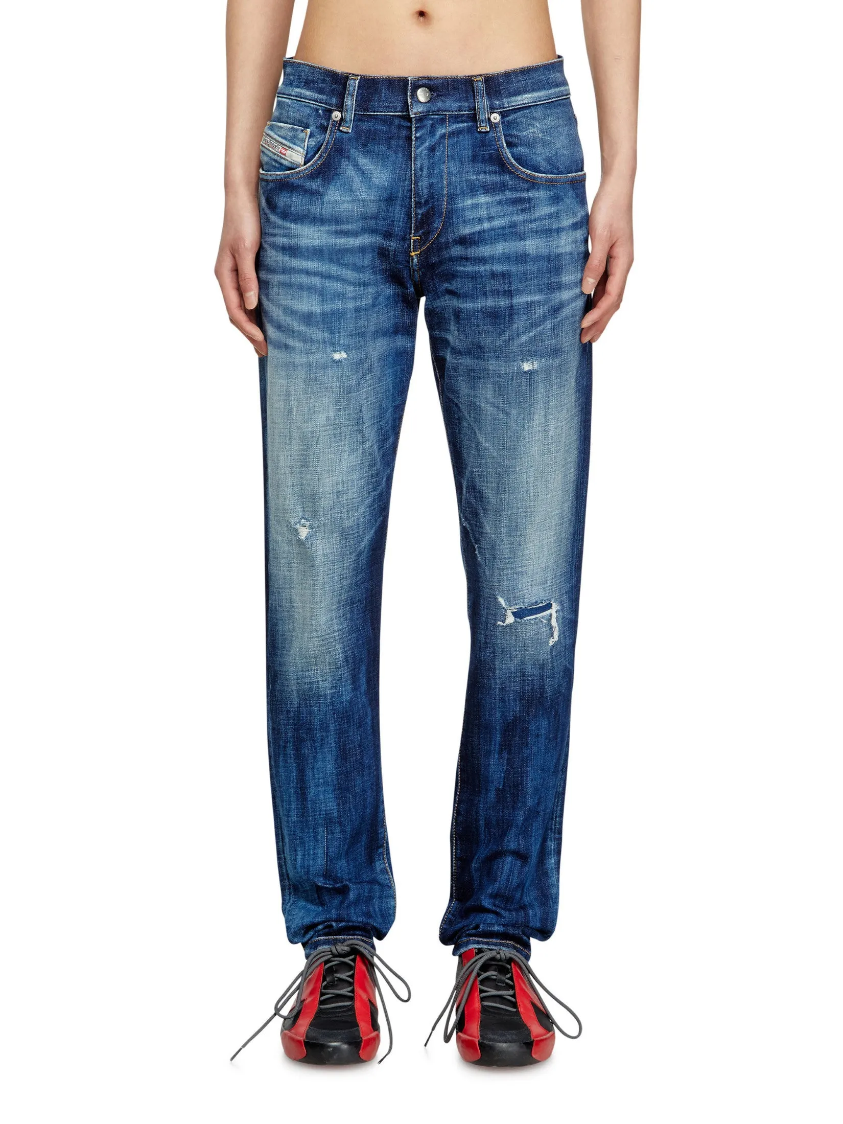 DIESEL Jeans Pants Men 2019 D-STRUKT L.30 TROUSERS Blue