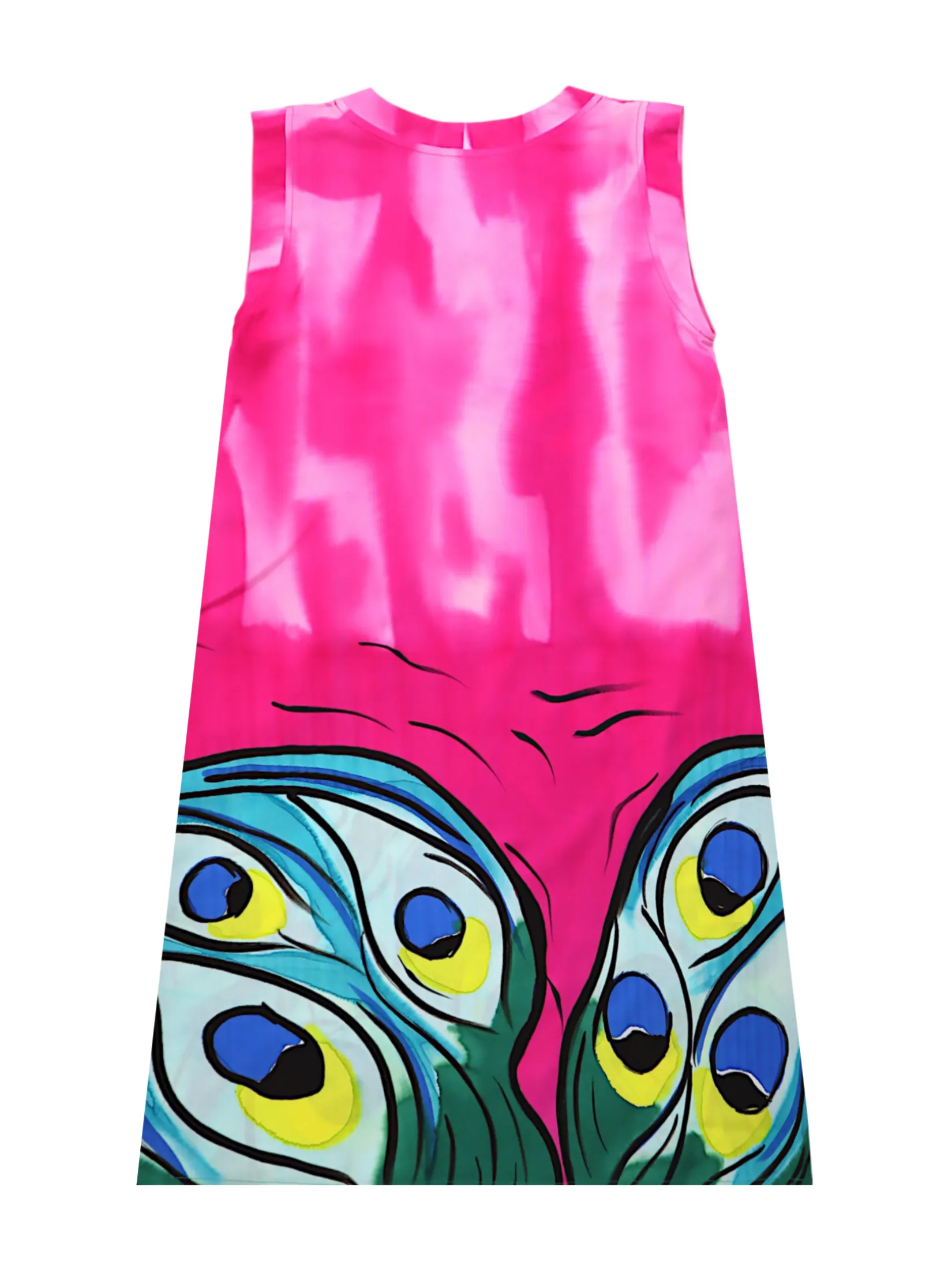 YODYOKO Woman Sleeveless Dress - Pink : Peacock of Glory