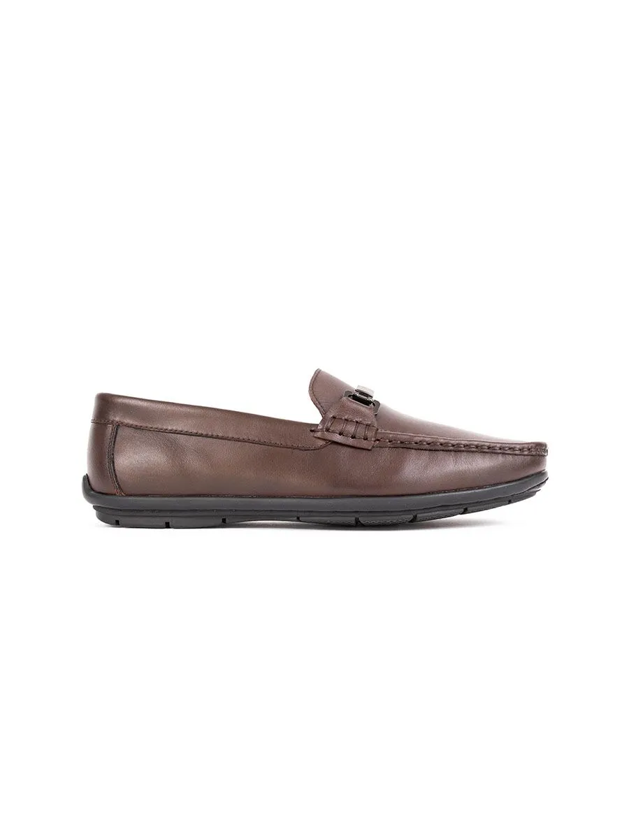 HEAVY Men's Leather Loafer VC Brown Size - 40 EU