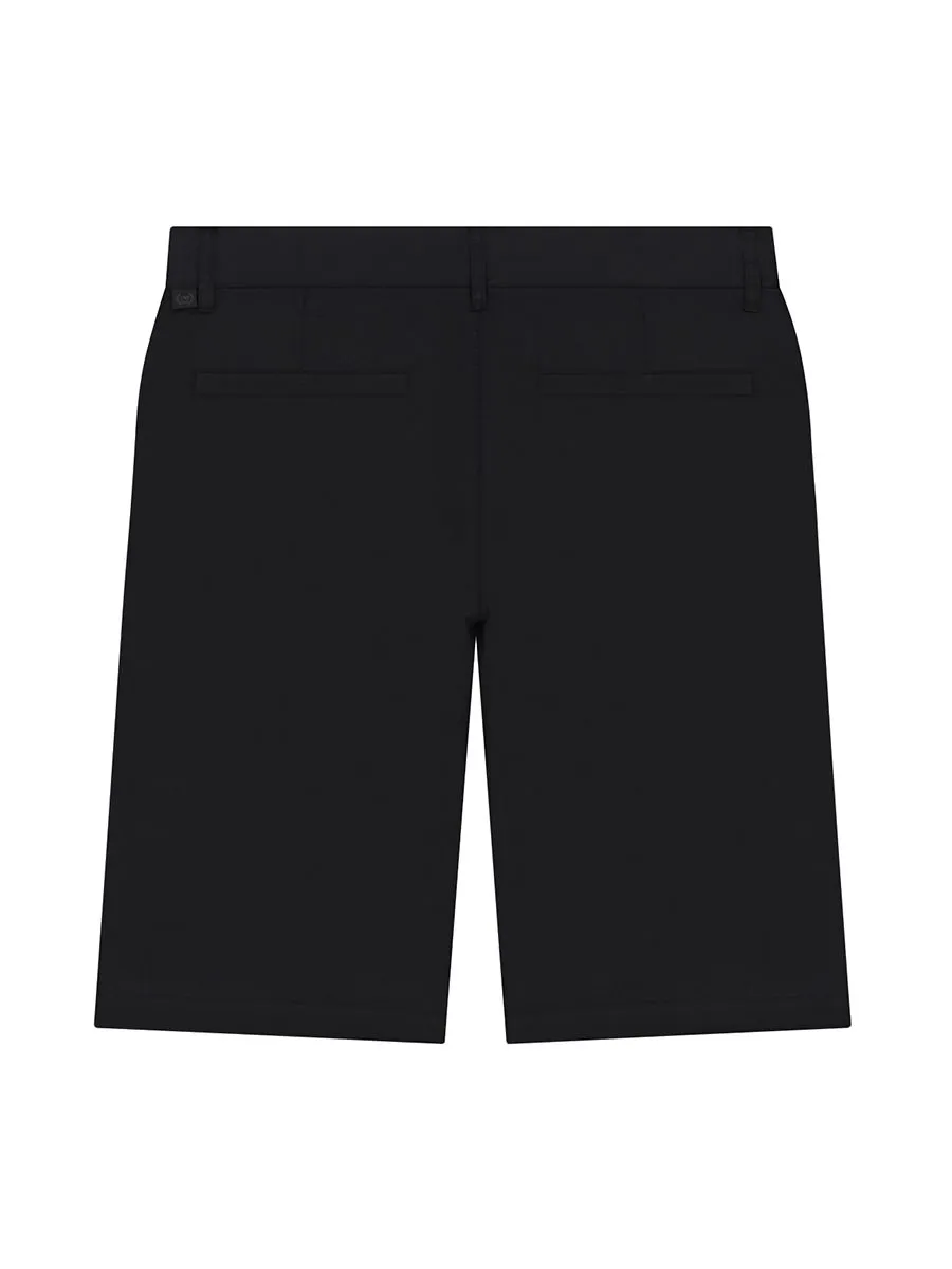 GIORDANO Men's Hidden Comfort Bermuda Shorts (180° Waistband) Signature Black