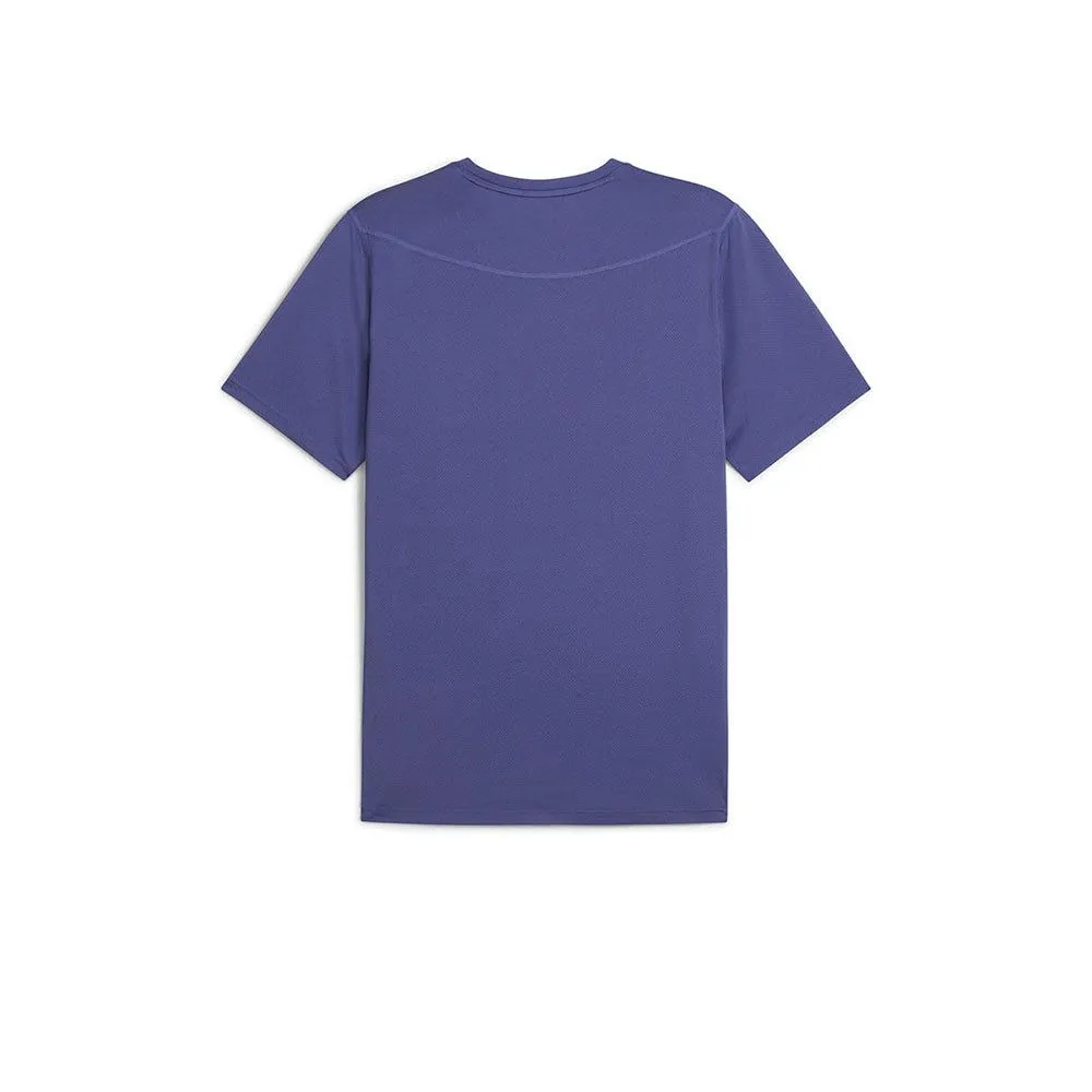 PUMA Men Running T-Shirt Graphic Mesh Blue - PU097AP343EGTH