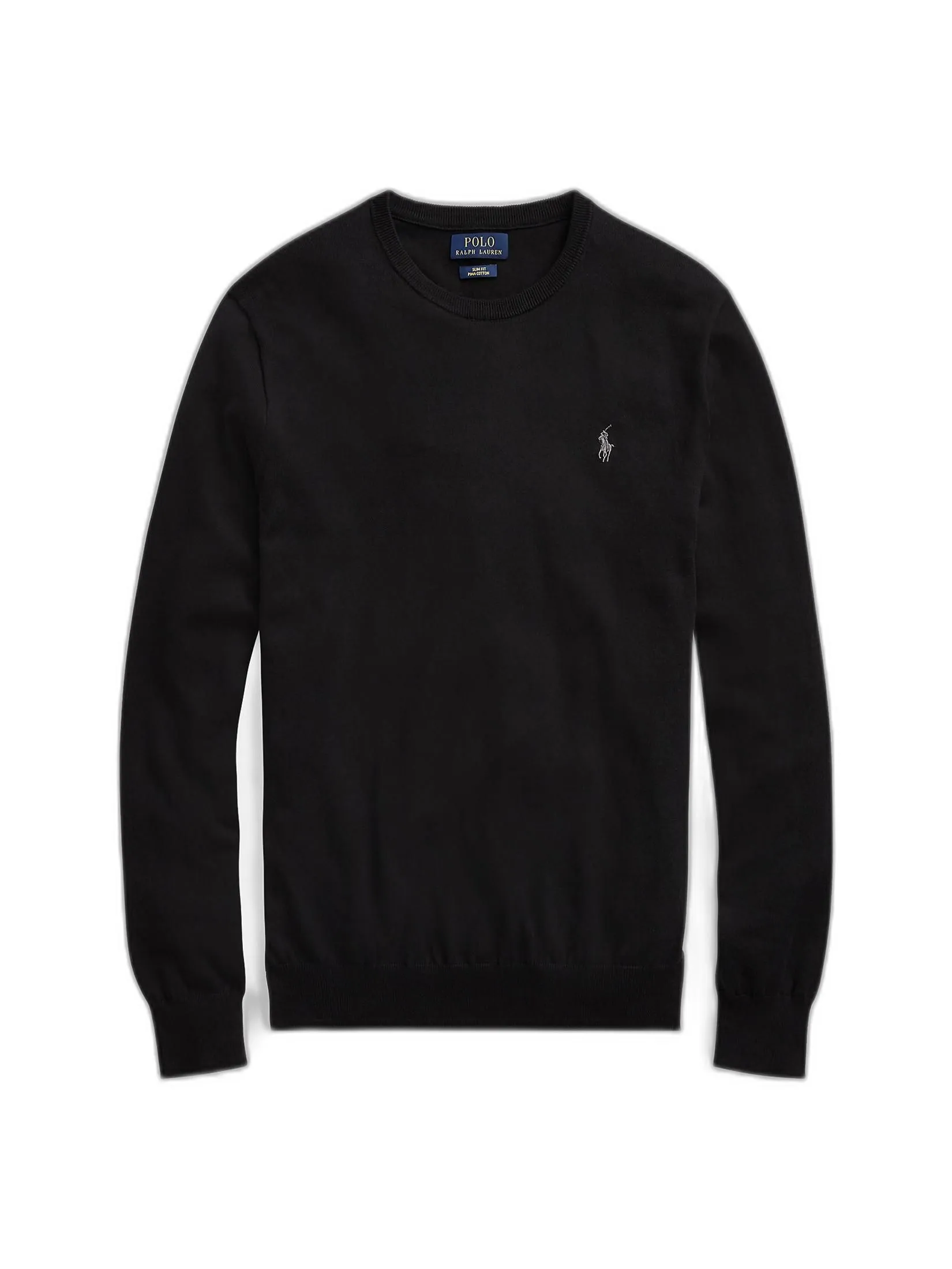 POLO RALPH LAUREN Slim Fit Cotton Sweater  MNPOSWE16820122 Black