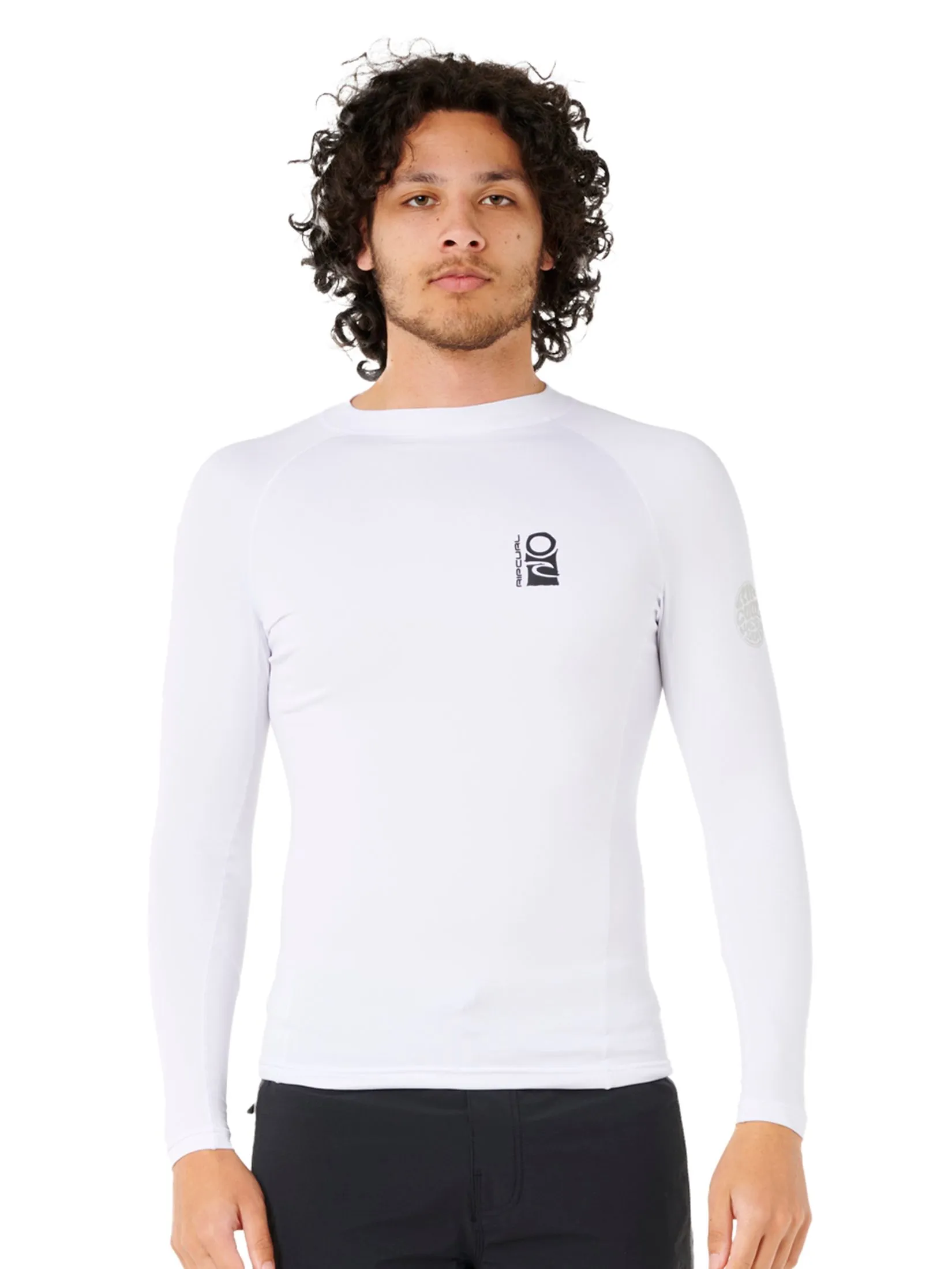 RIP CURL Men Wetsuit Long Sleeves Search UPF Perf L/S White