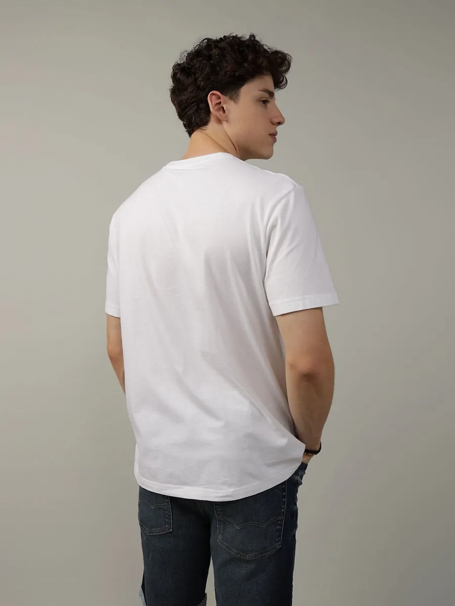 AMERICAN EAGLE MEN G SS INTL ELEVATED SET IN TEE- PC DYE + SERIOUSLY SOFT WASH 101 AIR WHITE