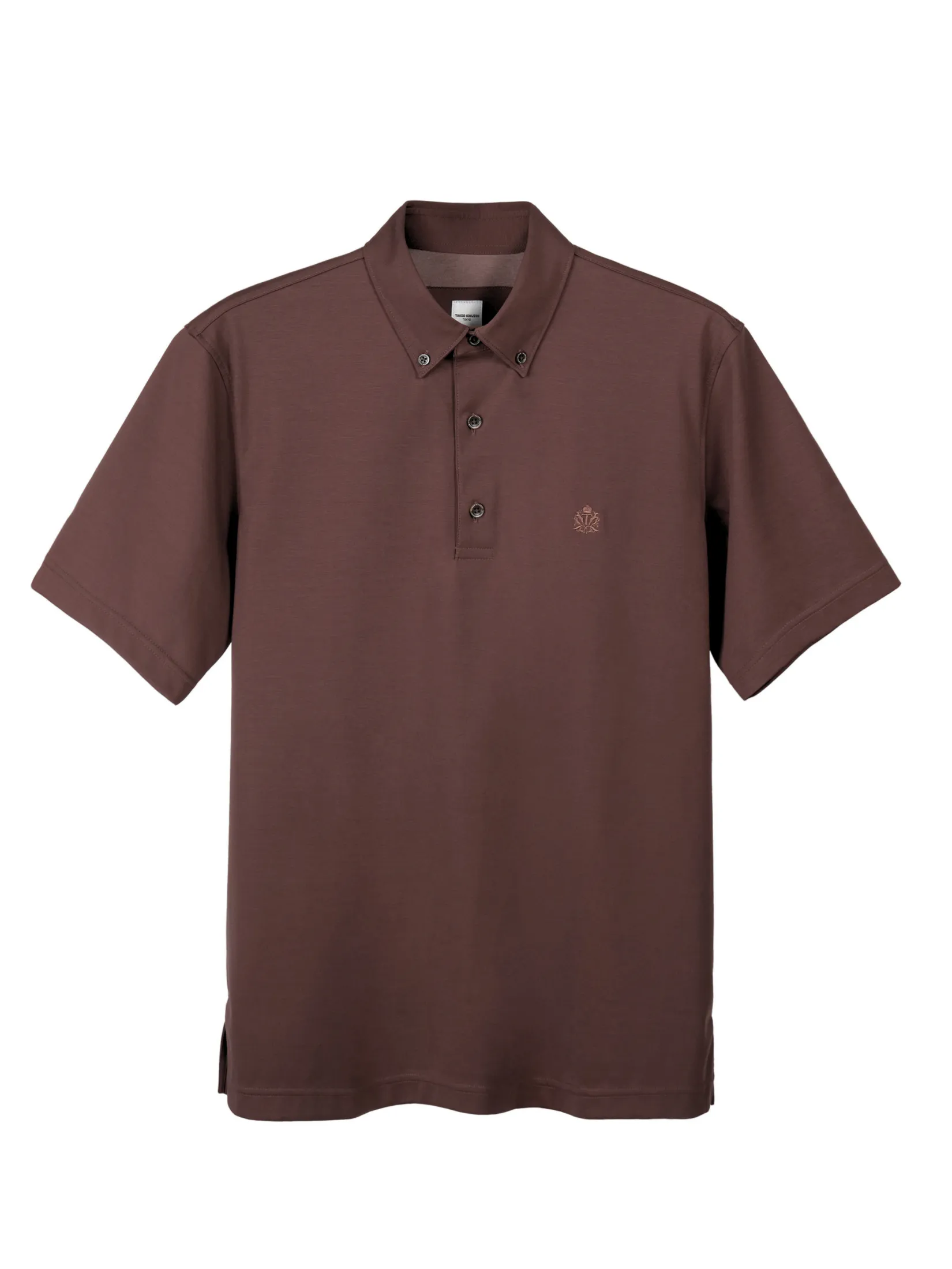 TAKEO KIKUCHI MEN RED ECO SMOOTH AND SILKY BUSINESS POLO SHIRT
