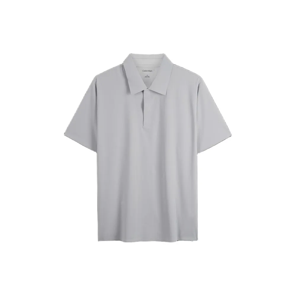 CALVIN KLEIN Men s Regular Fit Polos Light Grey