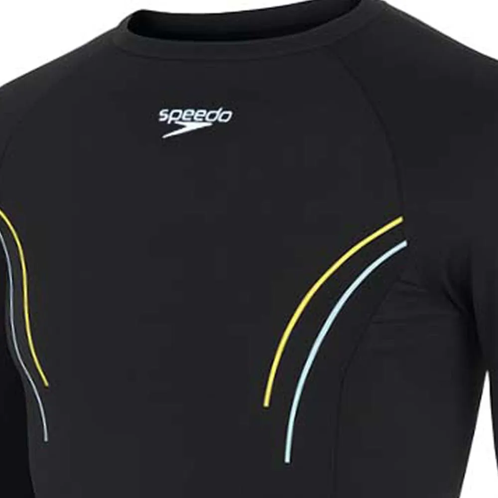 SPEEDO Hero 6.0 Long Sleeve (Shadow Play) Men Rashguard Black - SP111SP875ENTH