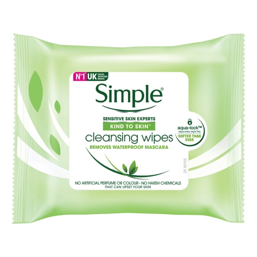 Simple Cleansing Facial Wipes 25's