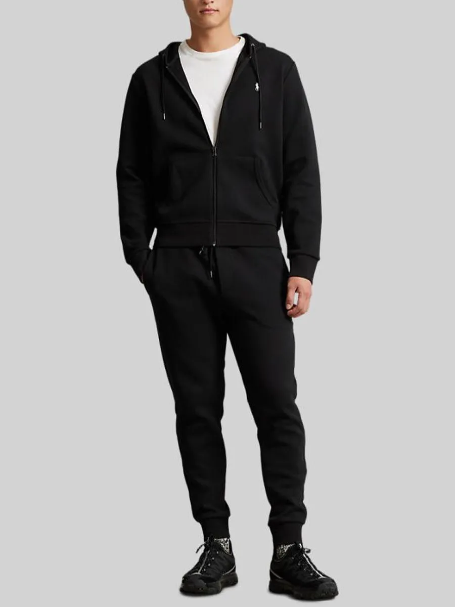 POLO RALPH LAUREN Men Jacket-Double-Knit Full-Zip Hoodie-Black