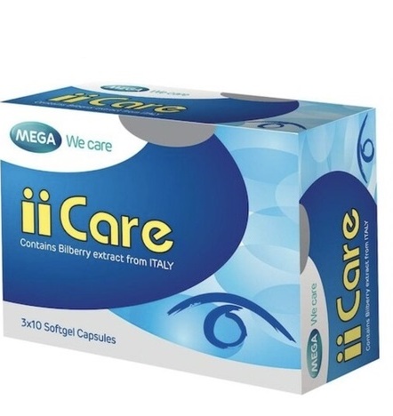 Препарат для улучшения зрения и здоровья глаз Care II Mega 30 шт