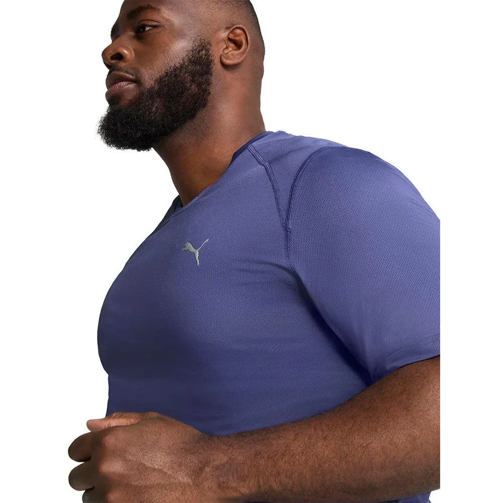 PUMA Men Running T-Shirt Graphic Mesh Blue - PU097AP343EGTH